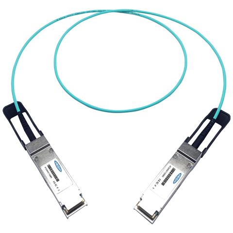 JNP-QSFP28-AOC-3M Juniper Compatible Active Optical Cable 100GBase QSFP28 (850nm MMF 3m) cavo InfiniBand e in fibra ottica Colore acqua - Foto 1