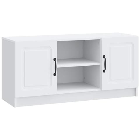 Mobile TV Bianco 102 x 34,5 x 47 cm Legno ingegnerizzato - Foto 1