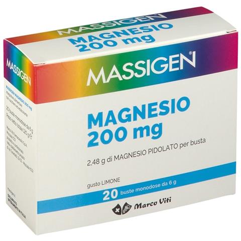 Magnesio 20 Bustine da 6 g Gusto Limone Senza Glutine Senza Lattosio con Zucchero ed Edulcorante - Foto 1