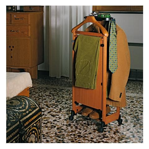 Indossatore con Piega Pantaloni 2 Spalle - Modello Mettimpiega Noce - Foto 4