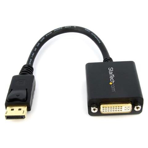 Adattatore DisplayPort a DVI - DP a DVI - Convertitore DisplayPort / DP a DVI 1920x1200 Maschio / Femmina - Nero - Foto 1