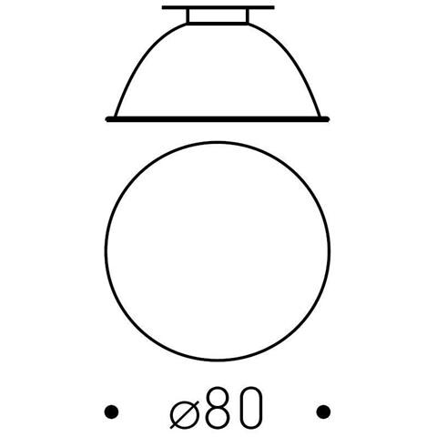 0.35051.0000 - Ottica Accessorio Faretto #ios Reflector D80 F. s. For Led - Foto 1