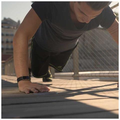 Activity Tracker WiMate Resistente all’acqua IP67 Display OLED Bluetooth per Fitness con Pedometro e Cardiofrequenzimetro Grigio Scuro - Italia - Foto 4