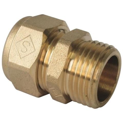 Raccordo A Compressione In Ottone Maschio 26/34 - per 20/25 - Foto 1