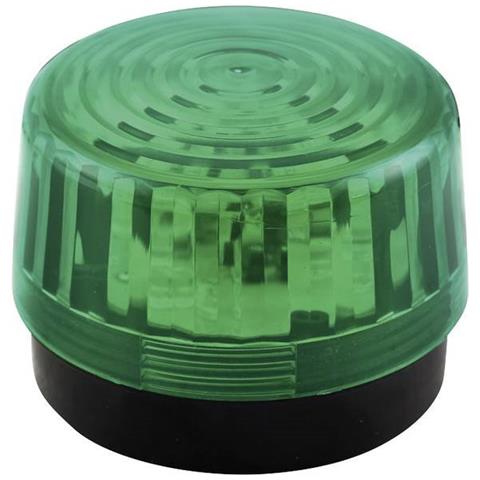 Segnalatore Luminoso Led Verde Luce Flash 12 V / dc - Foto 1