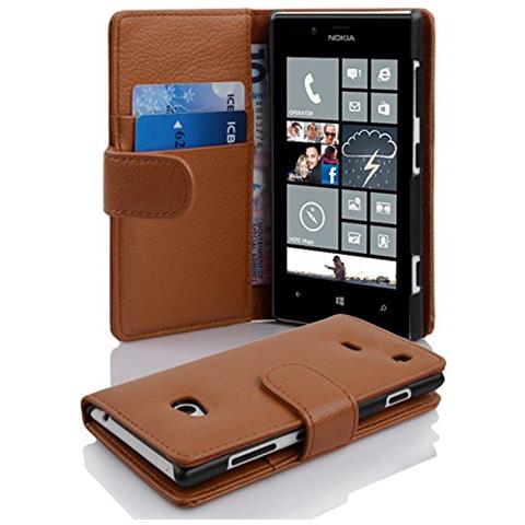 Cadorabo Custodia Compatibile Con Nokia Lumia 720 In Marrone Cioccolata - Coperchio Protettivo In Ecopelle Testurizzata E Tasca Per Carte Di Credito - Foto 4