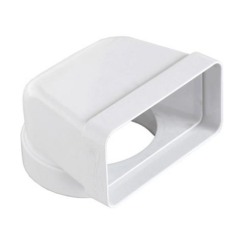 Giunto Verticale Per Passaggio Da Tubo Tondo A Rettangolare Per Tubo Cappa D125/150x70 Mm - Foto 2