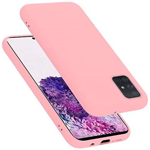 Custodia Compatibile Con Samsung Galaxy A71 In Liquid Rosa - Coperchio Protettivo In Silicone Tpu Flessibile - Foto 1