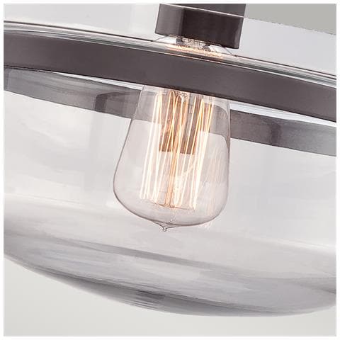 Plafoniera Da Semi-filo A 1 Luce Bronzo Occidentale, E27 - Foto 5
