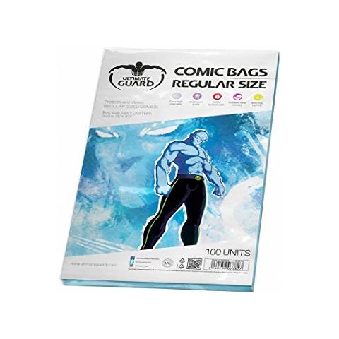 Ugd020018 - Set Di 100 Buste Per Fumetti, Misura Standard (18,10 X 26,35 Cm) [ importato Dalla Spagna] - Foto 2