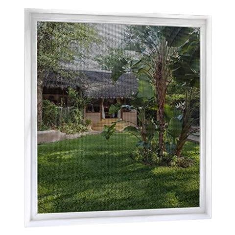 Finestra Zanzariere 2 Pack 120 X 120 Cm Insect Screen Mesh Finestra Insetto Pu Essere Tagliato Per Adattarsi Senza Forare Trasparente Insetti Protezione Mosquito Window Rete Bianca - Foto 1