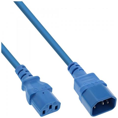 Prolunga Per Apparecchi Freddi - Da C13 A C14 - Blu - 1 M - Foto 1