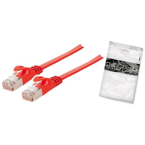 BASIC-S, Cat7, 0.5m, RJ-45, RJ-45, Maschio / maschio, Cat7, U / FTP (STP) , Rosso - Foto 1