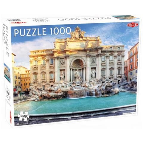 Puzzle Trevi Fontein 48 X 67 Cm Cartone 1000 Pezzi - Foto 1