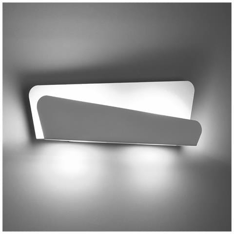 Applique Da Parete Bascia Bianco 150x400x40 Mm Acciaio - Foto 1