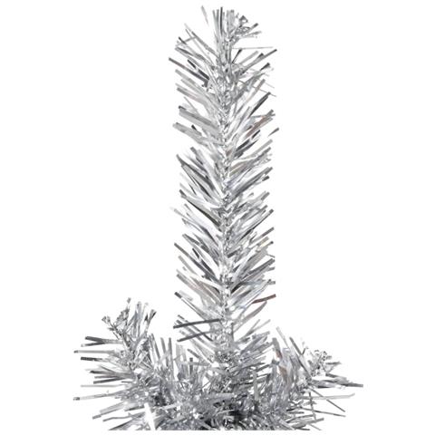 Albero Natale Artificiale Sottile A Metà Supporto Argento 120cm - Foto 9
