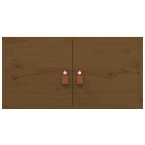 Pensile Marrone Miele 60x30x30 Cm In Legno Massello Di Pino - Foto 2