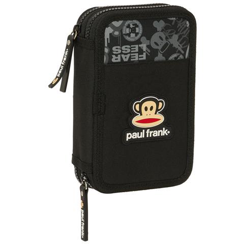 Astuccio Doppio Paul Frank Join The Fun Nero 12.5 X 19.5 X 4 Cm (28 Pezzi) - Foto 1