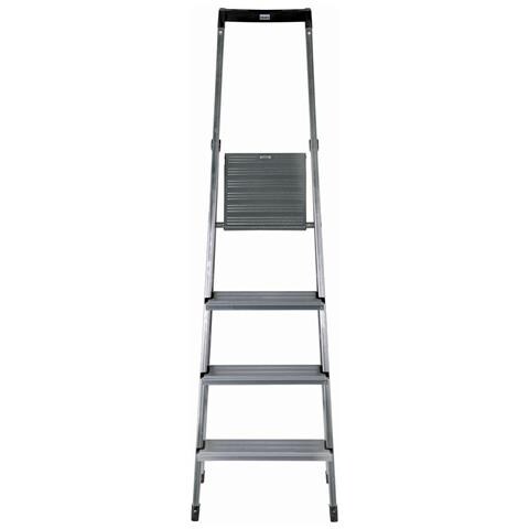 Scala Pieghevole A 4 Scalini Krause 126221 Argentato Alluminio - Foto 2