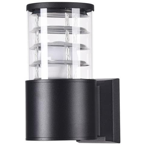 Lampada Da Parete Moderna Da Esterno Alluminio Nero 1 Luce E27 60w Ip54 - Foto 1