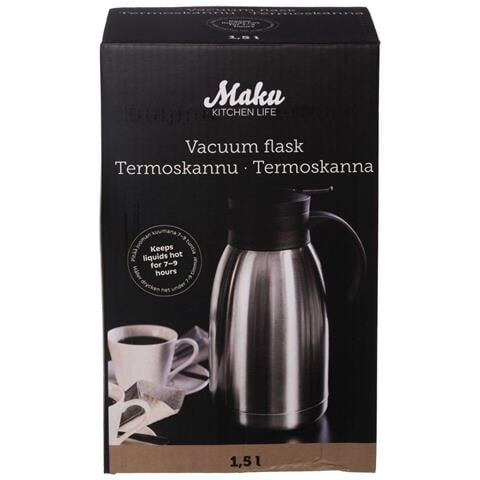 Caraffa Sottovuoto Termica Brocca Thermos In Acciaio Inox Capienza 1,5 Lt - Foto 2