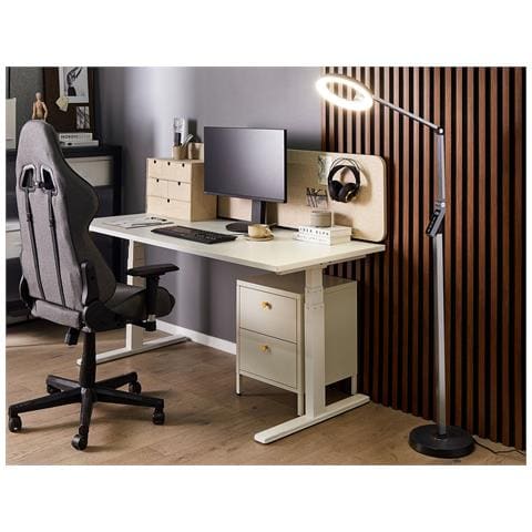 Lampada Da Terra A Led Carina Con Dimmer Metallo Grigio Scuro - Foto 1
