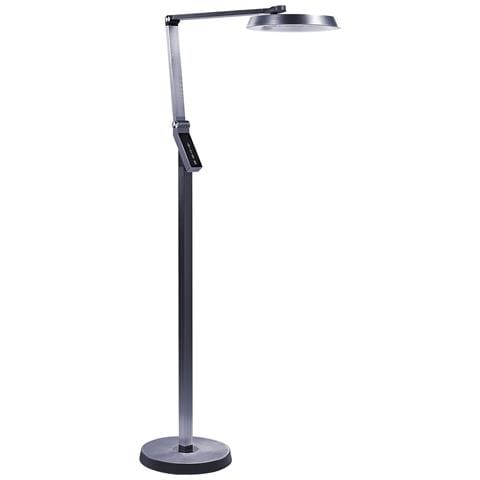 Lampada Da Terra A Led Carina Con Dimmer Metallo Grigio Scuro - Foto 12