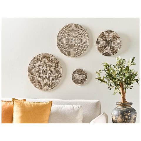 Set Di 4 Decorazioni Murali Alga Marina Naturale Laocai - Foto 1