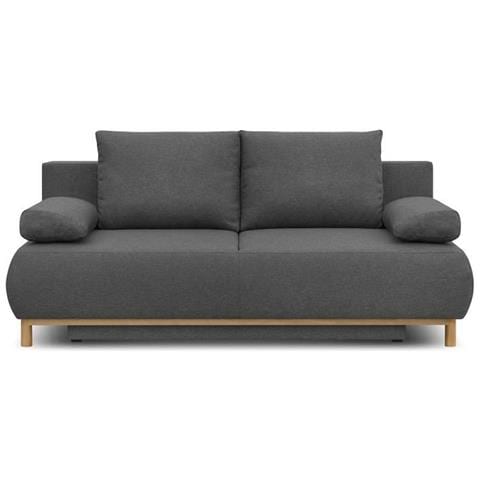 Panca Trasformabile A 3 Posti Mika - Tessuto Grigio - Contenitore - 192 X 84 X 93 Cm - Foto 1