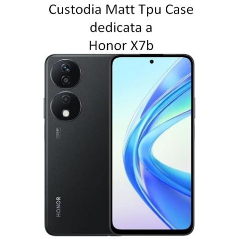 Custodia Tpu Silicone Cover Case Per Honor X7b Black - Foto 2