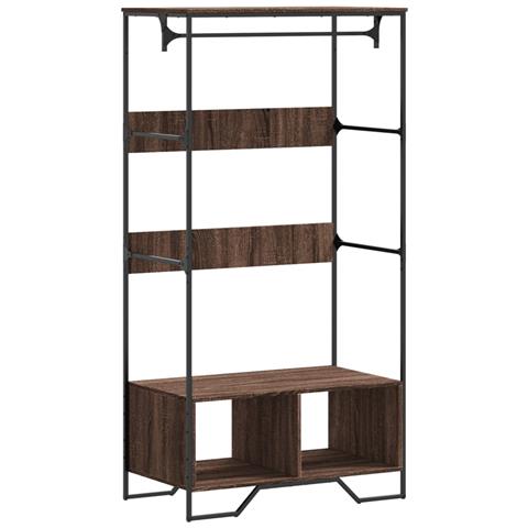 Armadio Rovere Marrone 90x50x180 Cm In Truciolato - Foto 2