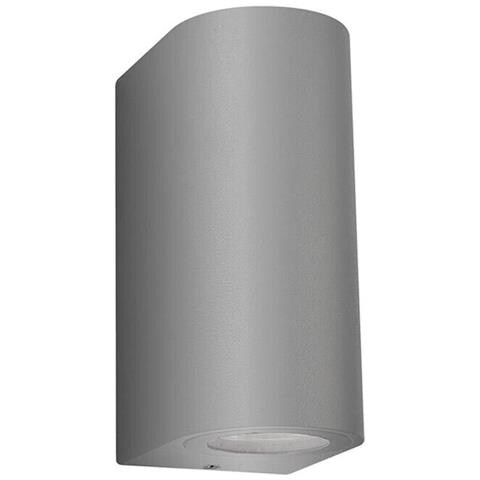 Applique Doppia Luce Lampada Da Parete Interno Esterno Porta Faretto Gu10 Es14g - Foto 2