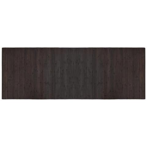 Tappeto Rettangolare Marrone Scuro 70x200 Cm In Bambù - Foto 2