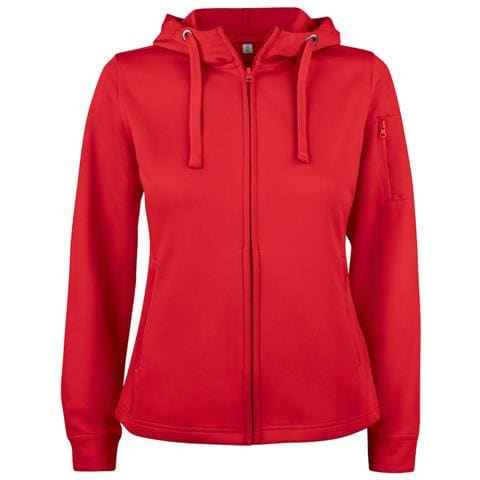 Basic Active Hoody Full Zip Lady Rosso Xs - Foto 1