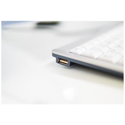 Tastiera Cablato 8719274673514 (Layout Svizzero) Colore Argento, Bianco - Foto 7