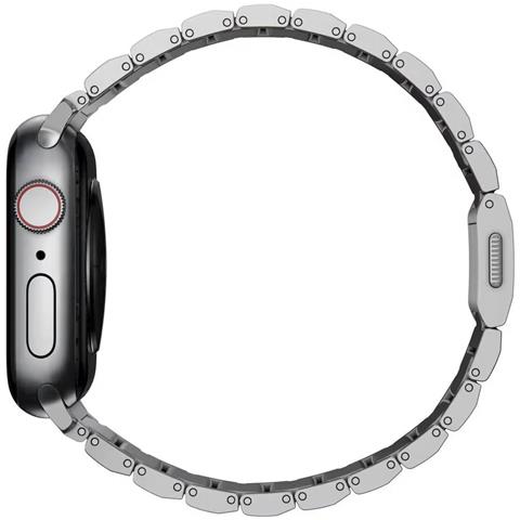 Cinturino Per Apple Watch 44/45/46/49 Mm In Titanio, Argento - Foto 2