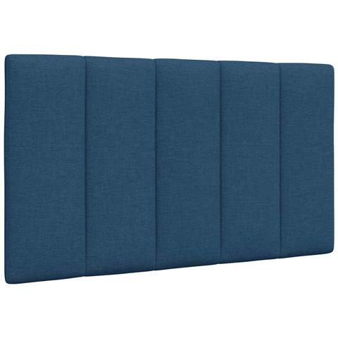 Cuscino Testiera Blu 90 Cm In Tessuto - Foto 1