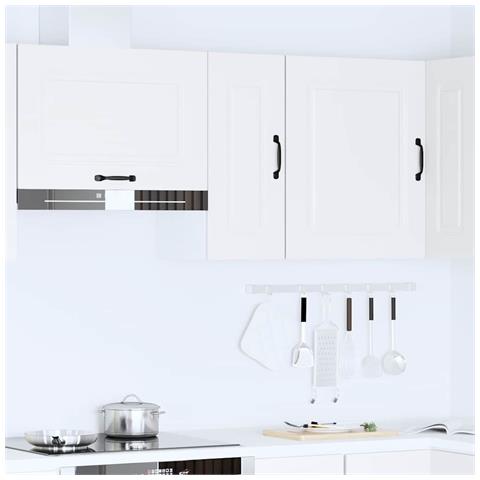 Pensile Da Cucina Kalmar Bianco In Legno Multistrato - Foto 3