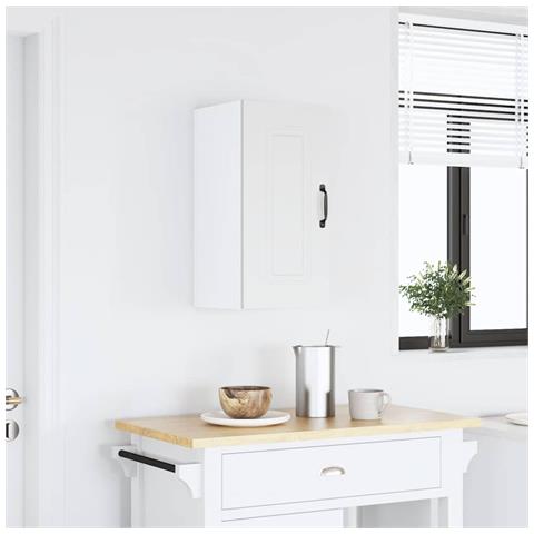 Pensile Da Cucina Kalmar Bianco In Legno Multistrato - Foto 1