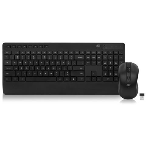 Tastiera e Mouse Wireless AC5725 (Layout QWERTY) Colore Nero - Foto 1