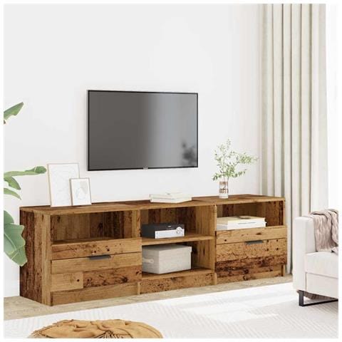 Mobile Porta Tv Legno Vecchio 150x33,5x45 Cm Legno Multistrato - Foto 3