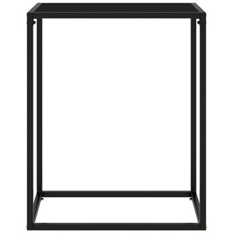 Lusso Casadino -  Tavolo Consolle Nero 60x35x75 Cm In Vetro Temperato - Foto 1