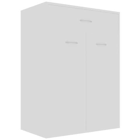 Lusso Casadino -  Scarpiera Bianca 60x35x84 Cm In Legno Multistrato - Foto 1