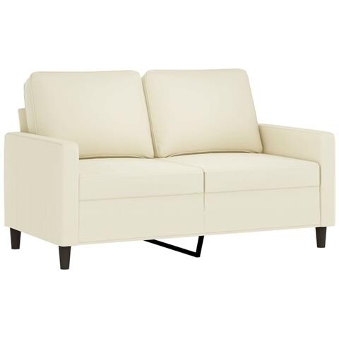 Lusso Casadino - Divano A 2 Posti Crema 120 Cm In Velluto - Foto 1