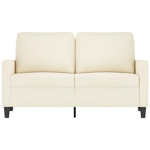 Lusso Casadino - Divano A 2 Posti Crema 120 Cm In Velluto - Foto 2