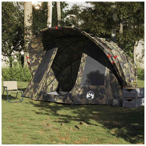 Tenda da Pesca per 5 Persone Mimetica Impermeabile - Foto 2