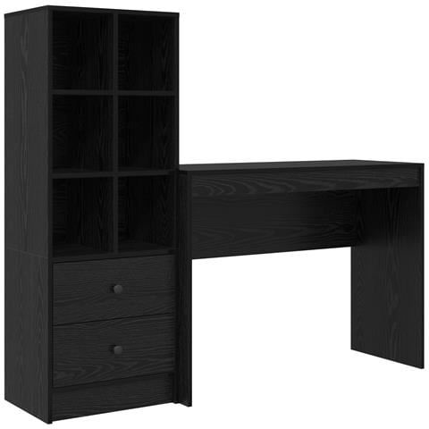 Scrivania con stoccaggio Quercia nera Legno ingegnerizzato - Foto 1