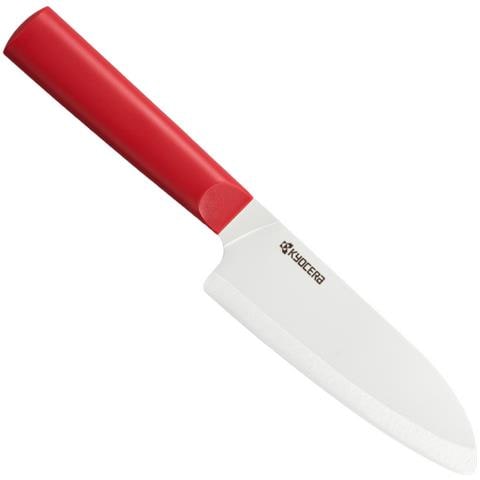 Coltello Santoku Con Lama In Ceramica Rossa Da 14 Cm - Tk-140wh-rd - Foto 1
