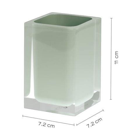 Portaspazzolini D'appoggio In Resina Ra98 Serie Rainbow Verde Menta - Foto 2