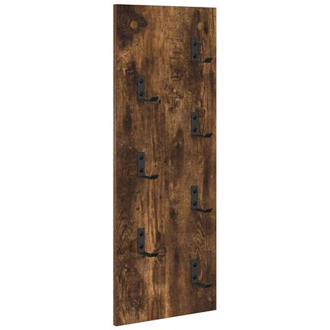 Appendiabiti a muro Rovere fumo 30 x 1.5 x 80 cm - Foto 1